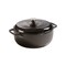 Lodge 6 Quart Dutch Oven, Enameled Cast Iron Cookware with Dual Handles and Lid, Durable Versatile and Vibrant for Your Culinary Creations, Midnight Chrome